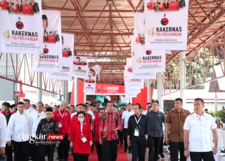 Presiden Jokowi hingga Sejumlah Menteri Kabinet Maju Hadiri Rakernas PDIP